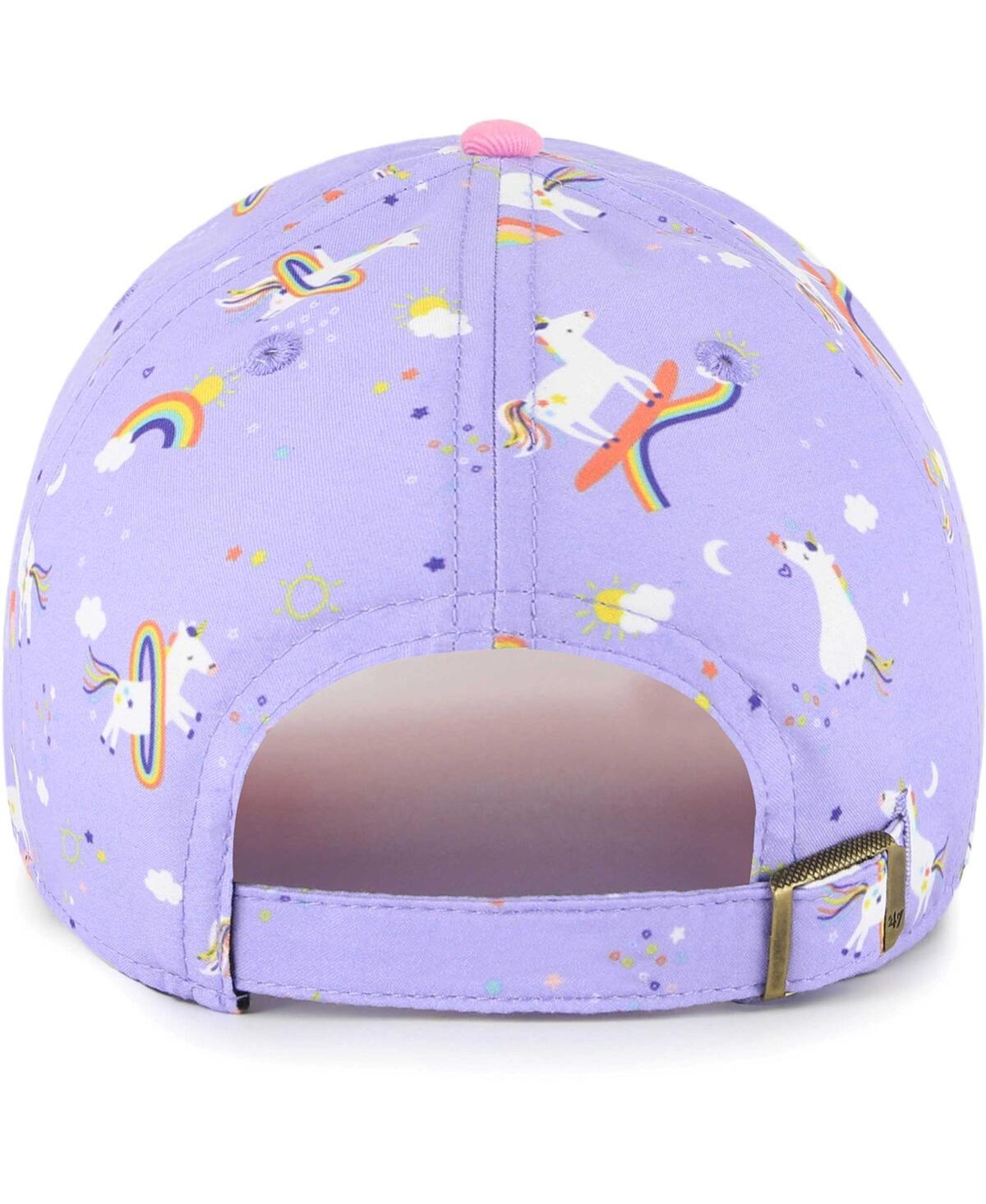 Shop 47 Brand Girls Preschool ' Lavender Arizona Cardinals Unicorn Clean Up Adjustable Hat
