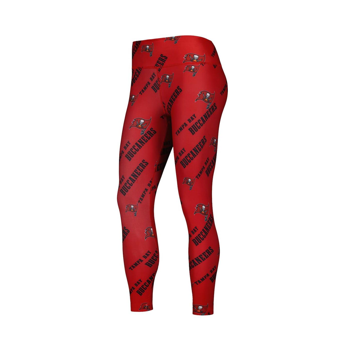 Женские леггинсы Concepts Sport Red Tampa Bay Buccaneers Breakthrough Allover Print Lounge — фото 4