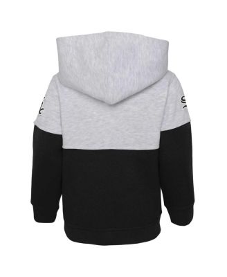 Toddler Boys and Girls Black, Heather Gray Chicago White Sox Two-Piece Playmaker Set