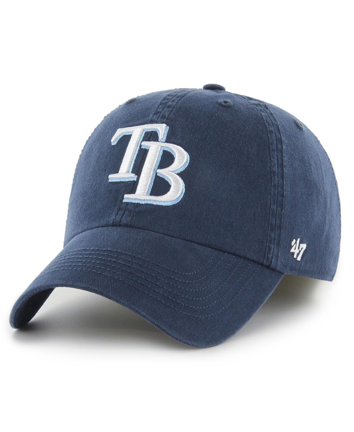 47 Brand Men's ' Navy Tampa Bay Rays Franchise Logo Fitted Hat