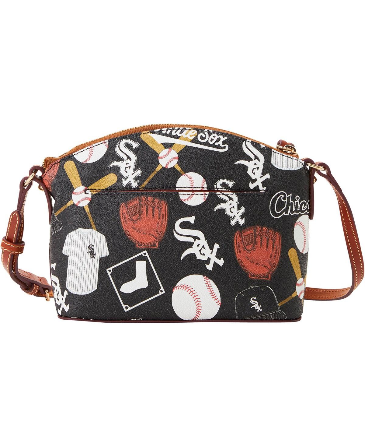 Shop Dooney & Bourke Women's  Chicago White Sox Game Day Suki Crossbody Bag In Black