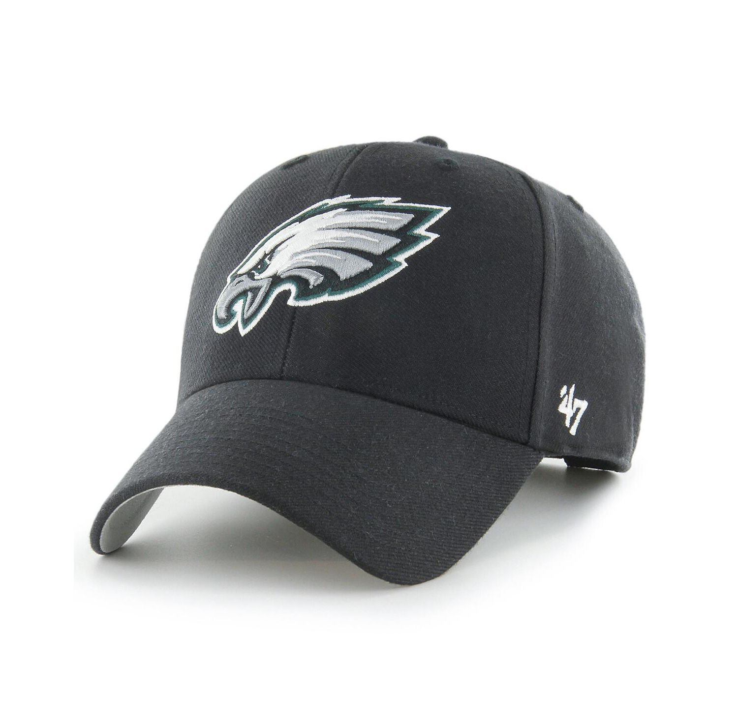 Men's Black Philadelphia Eagles MVP Adjustable Hat