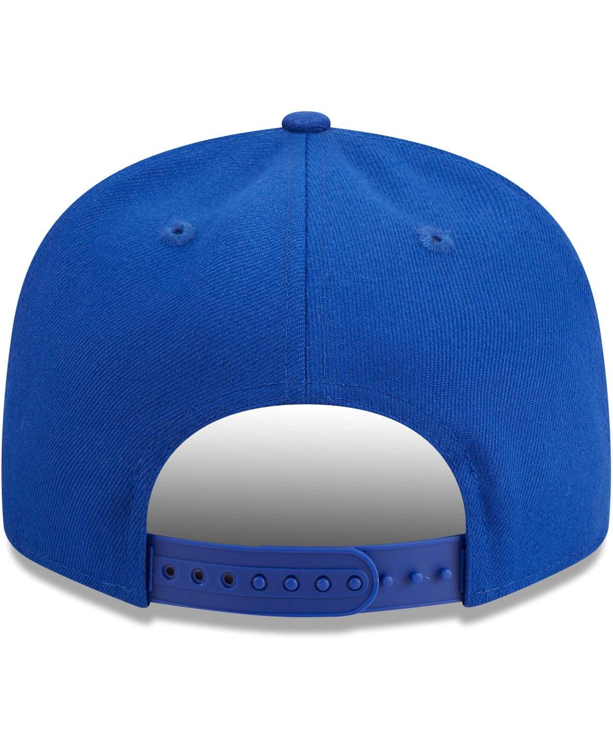 New Era Men's  Royal Golden State Warriors Golden Tall Text 9fifty Snapback Hat In Royal