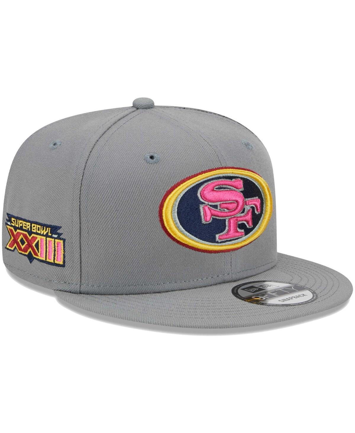 New Era Men's  Gray San Francisco 49ers Color Pack Multi 9fifty Snapback Hat In Gray