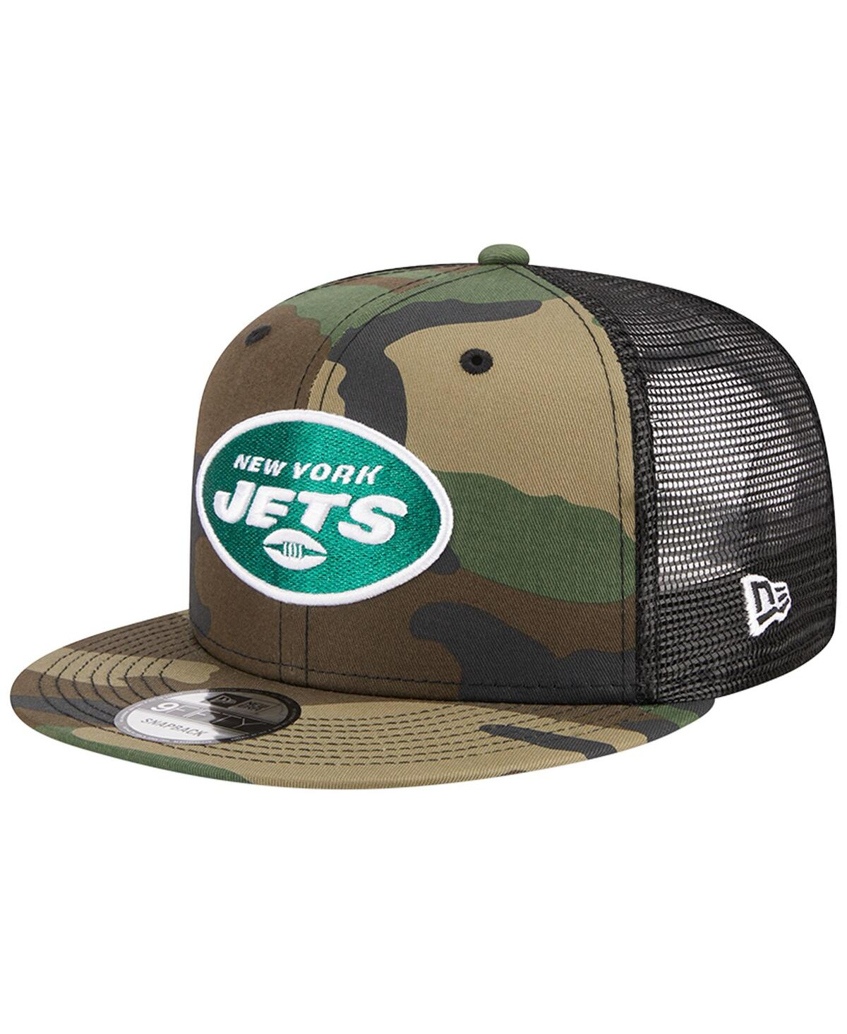 New Era Men's  Camo New York Jets Main Trucker 9fifty Snapback Hat