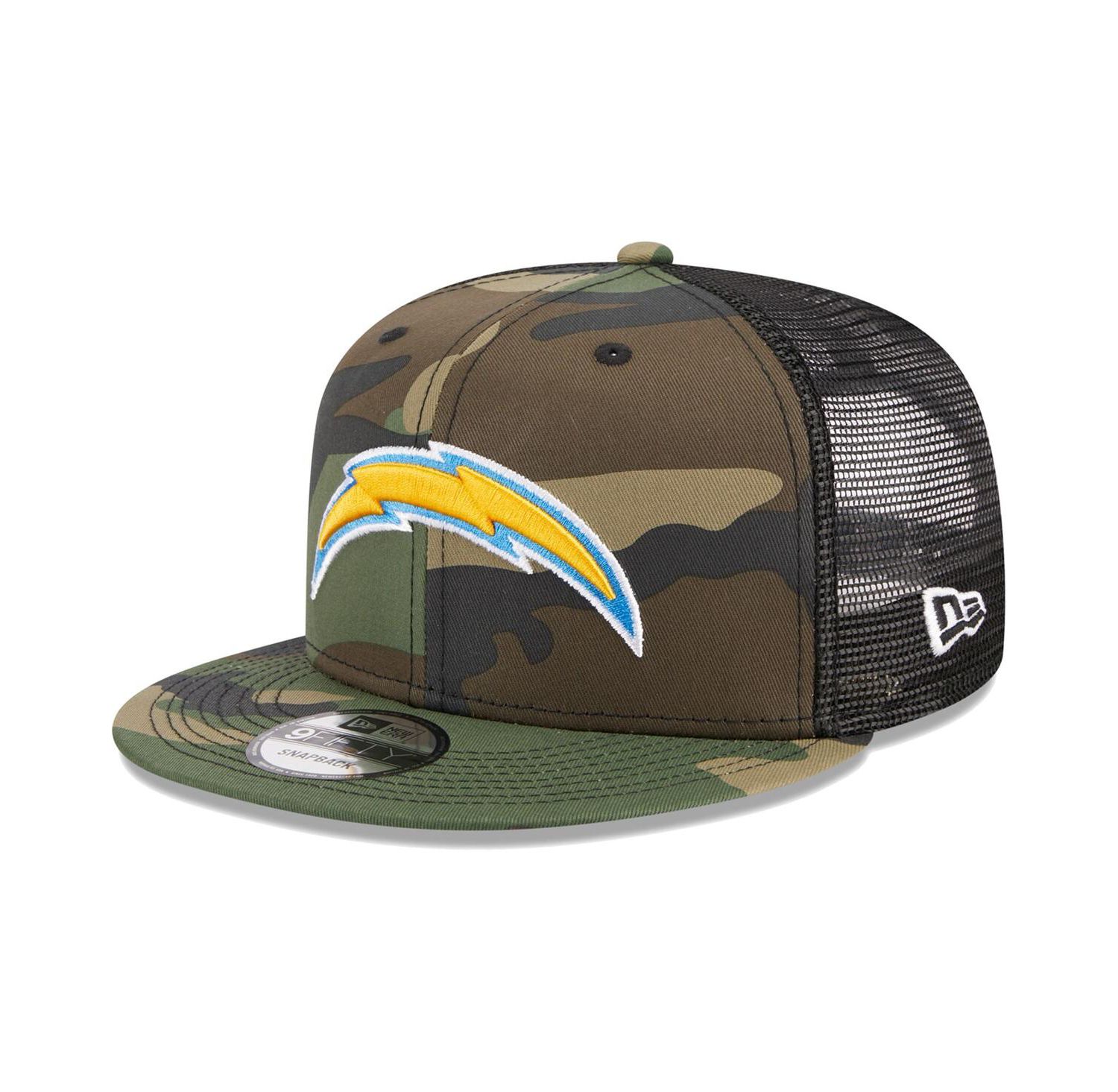 Men's Camo Los Angeles Chargers Main Trucker 9FIFTY Snapback Hat