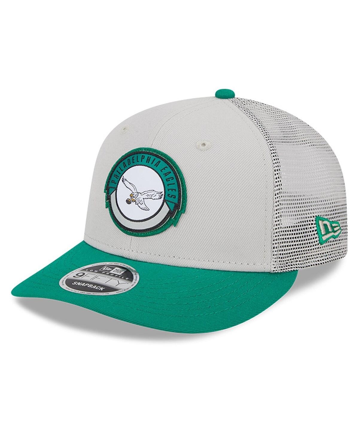 Men's New Era Kelly Green Philadelphia Eagles 2023 Sideline Historic Low Profile 9FIFTY Snapback Hat - Kelly Green