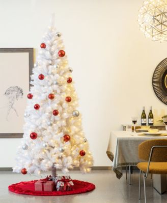 72”D Oversized Deluxe Velvet Ruffled Christmas Tree Skirt