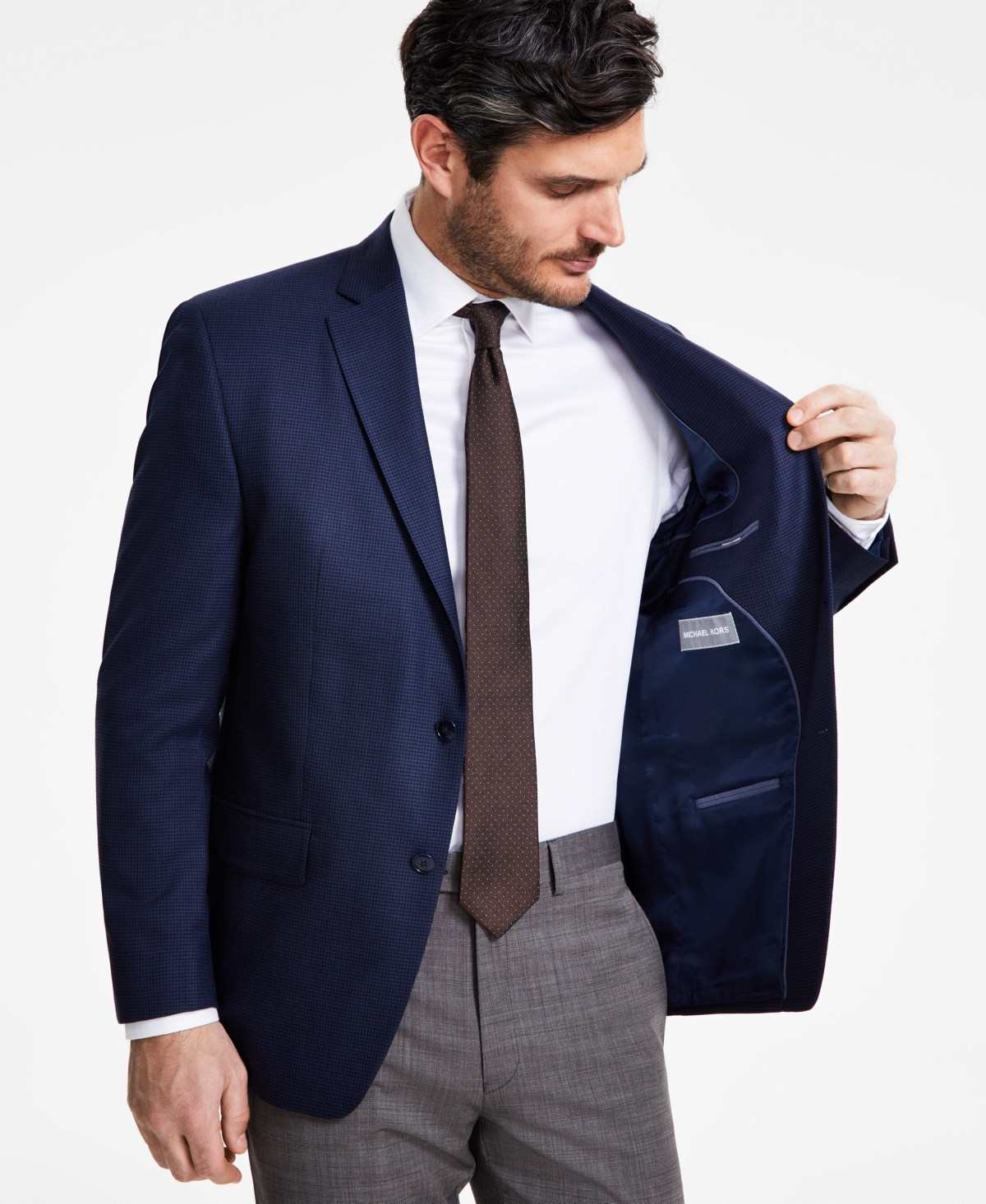 Michael Kors Men's Classic-Fit Houndstooth Sport Coat
