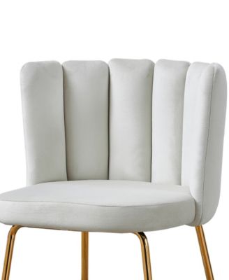 Elegante 41" Velvet Bar Stools, Set of 2