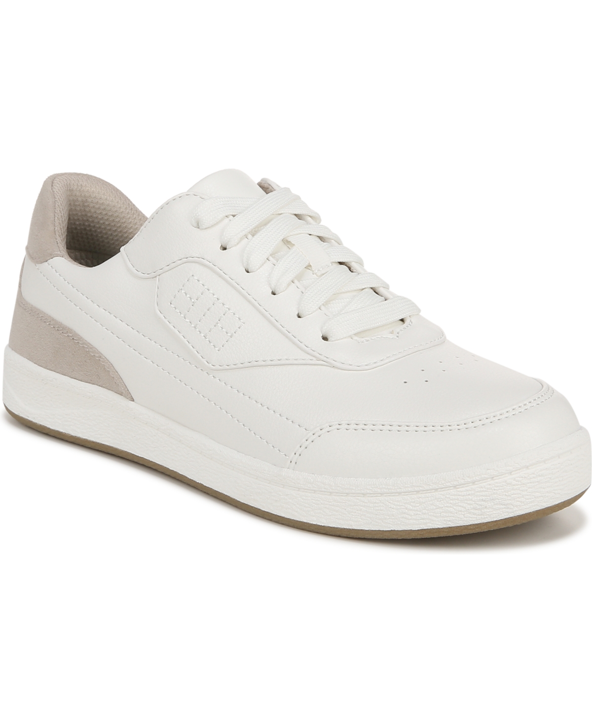 Shop Dr. Scholl's Women's Dink It Pickleball Sneakers In Bright White Faux Leather