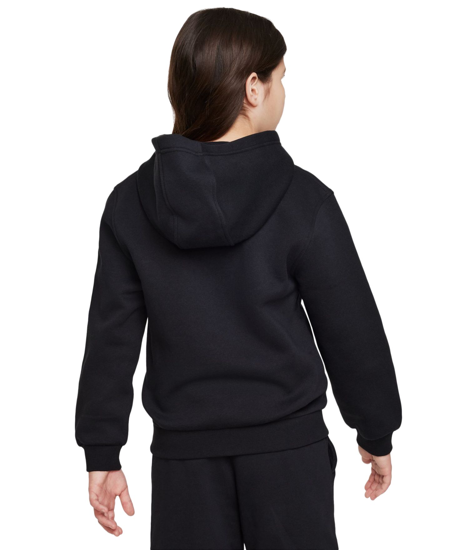 Детское худи Nike Sportswear Club Fleece Full-Zip, цвет: Чёрный — фото 2
