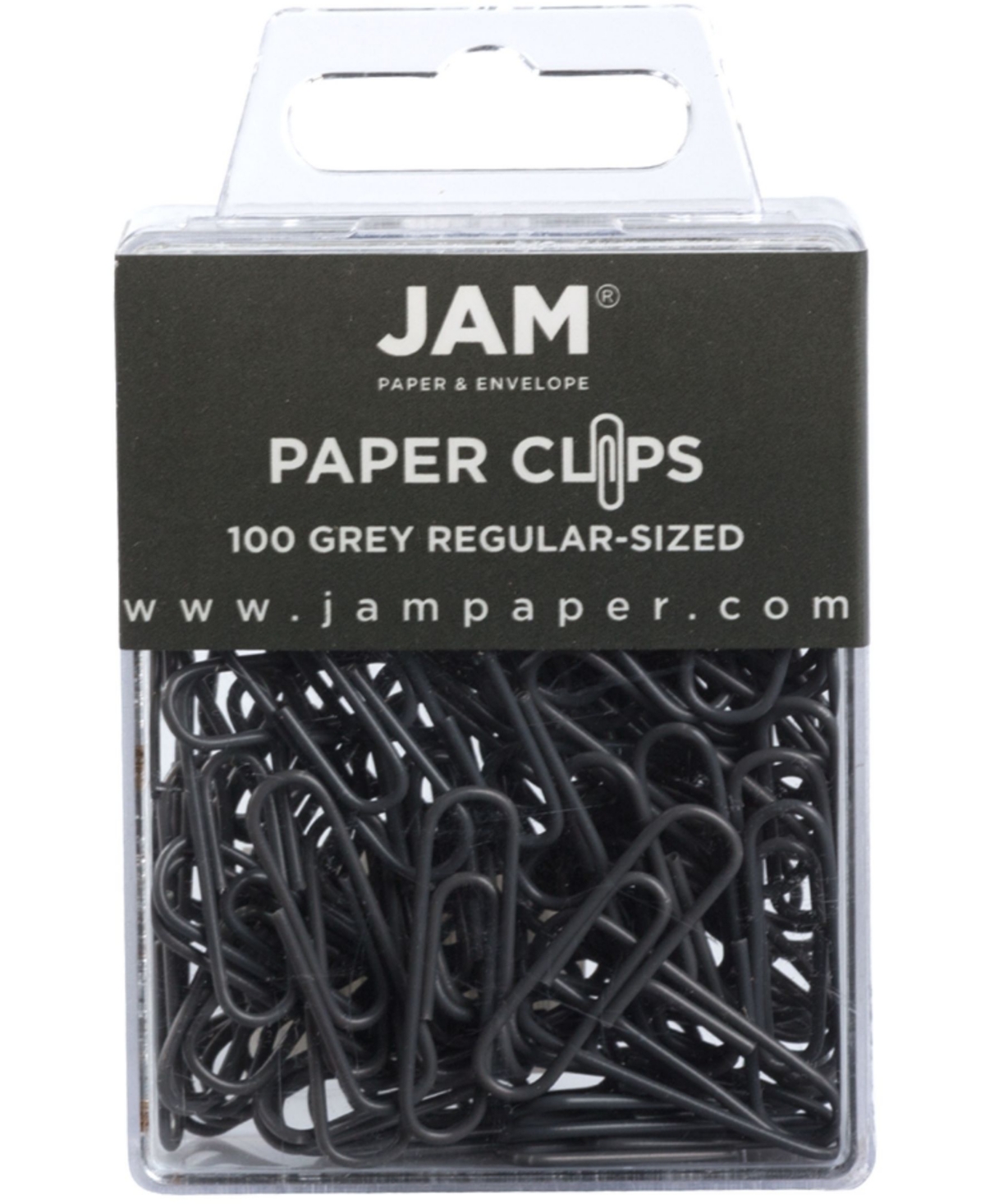 Jam Paper Colorful Standard Paper Clips In Gray