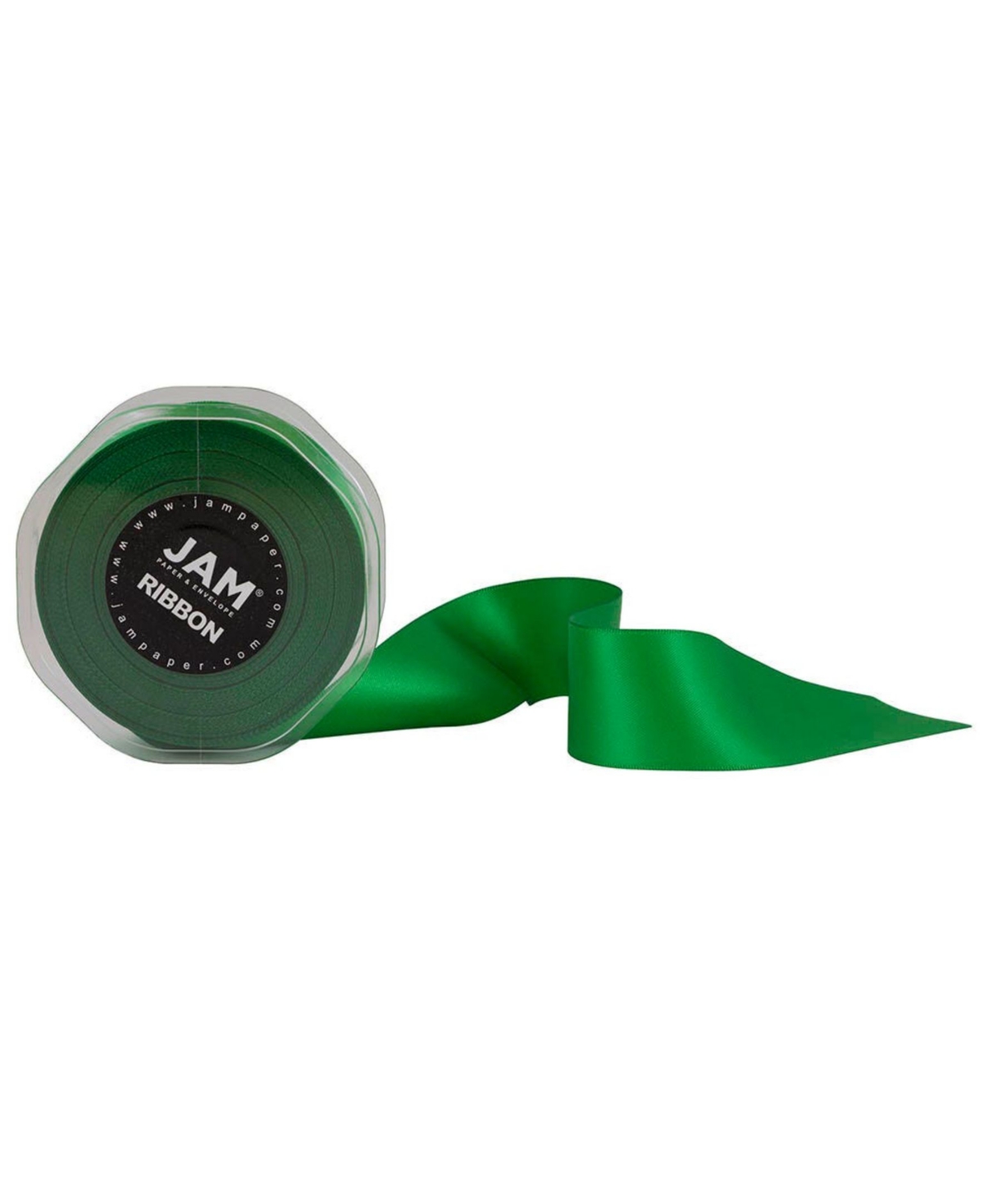 Shop Jam Paper Double Faced Satin Ribbon In Emerald