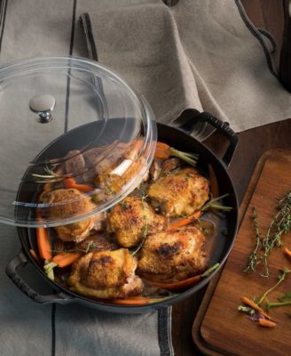 Cast Iron 3.5-Qt Braiser with Glass Lid