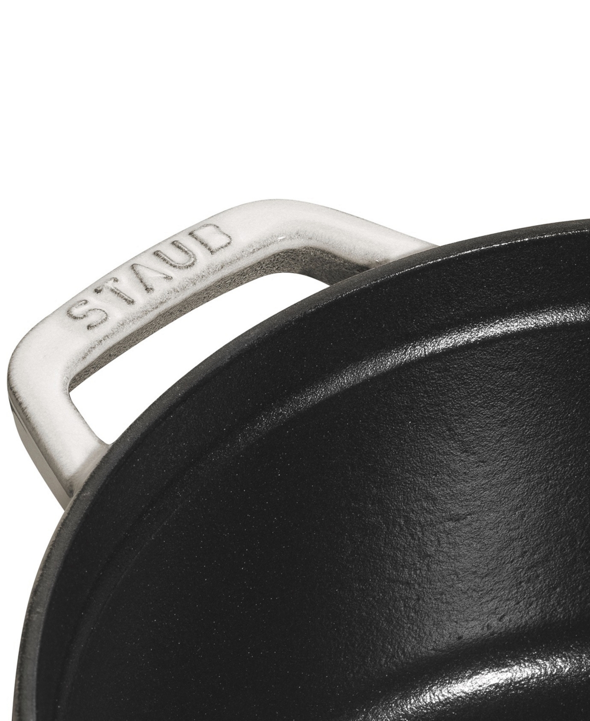 Shop Staub Cast Iron 7 Quart Round Cocotte In White
