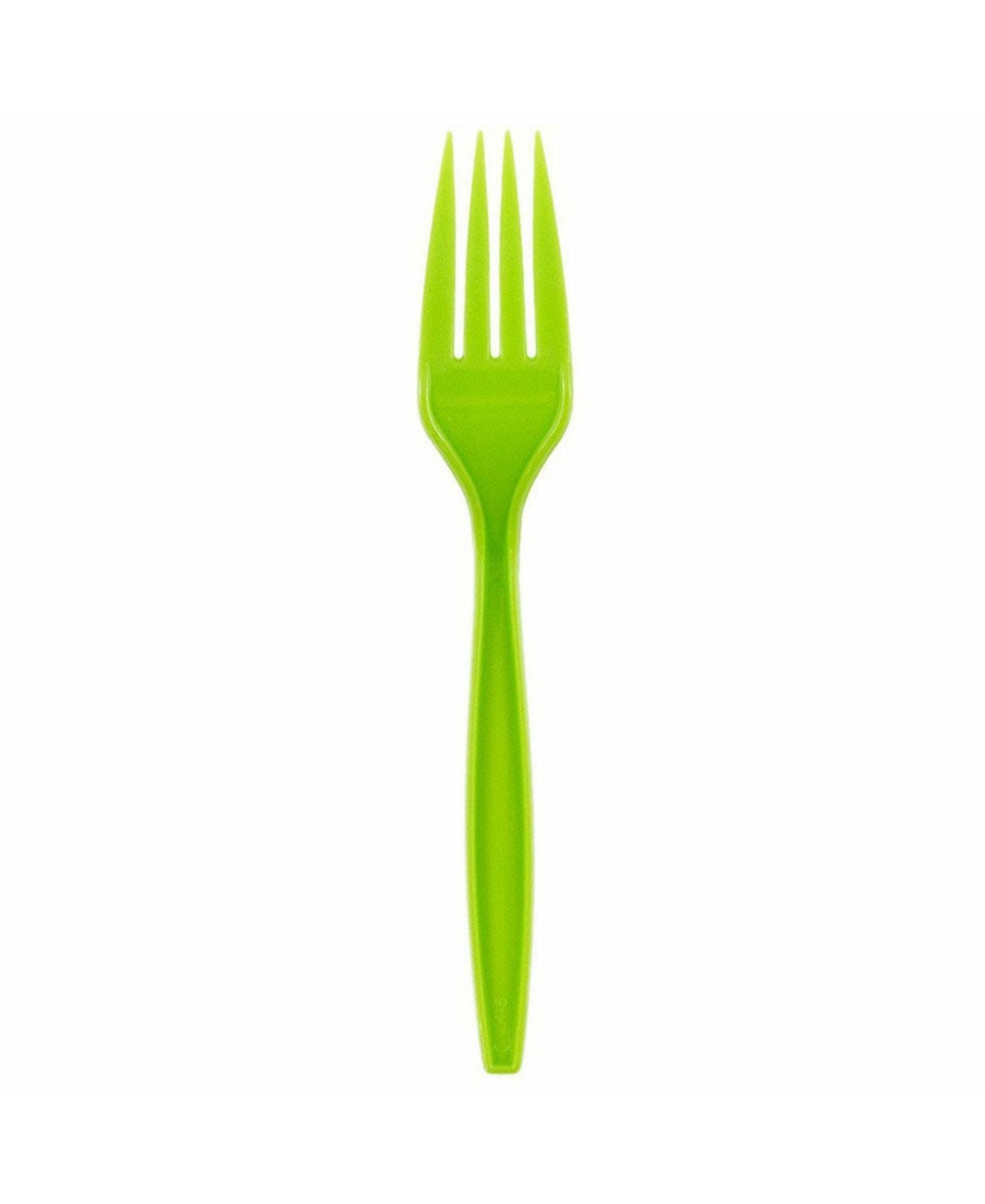 Shop Jam Paper Big Party Pack Of Premium Plastic Forks In Lime Green