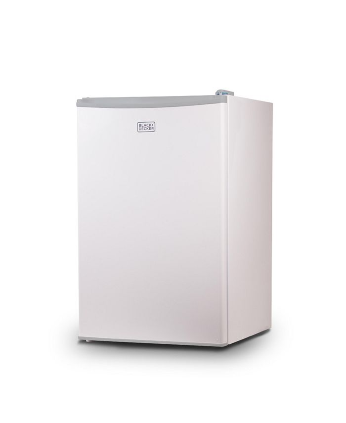 BLACK+DECKER BCRK43W Compact Refrigerator Energy Star Single Door Mini  Fridge with Freezer, 4.3 Cubic Ft., White