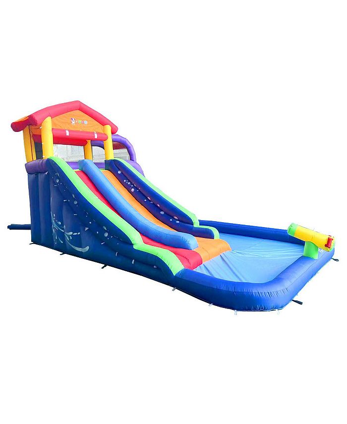 Pogo Bounce House Backyard Kids Giant Inflatable Water Slide for Kids