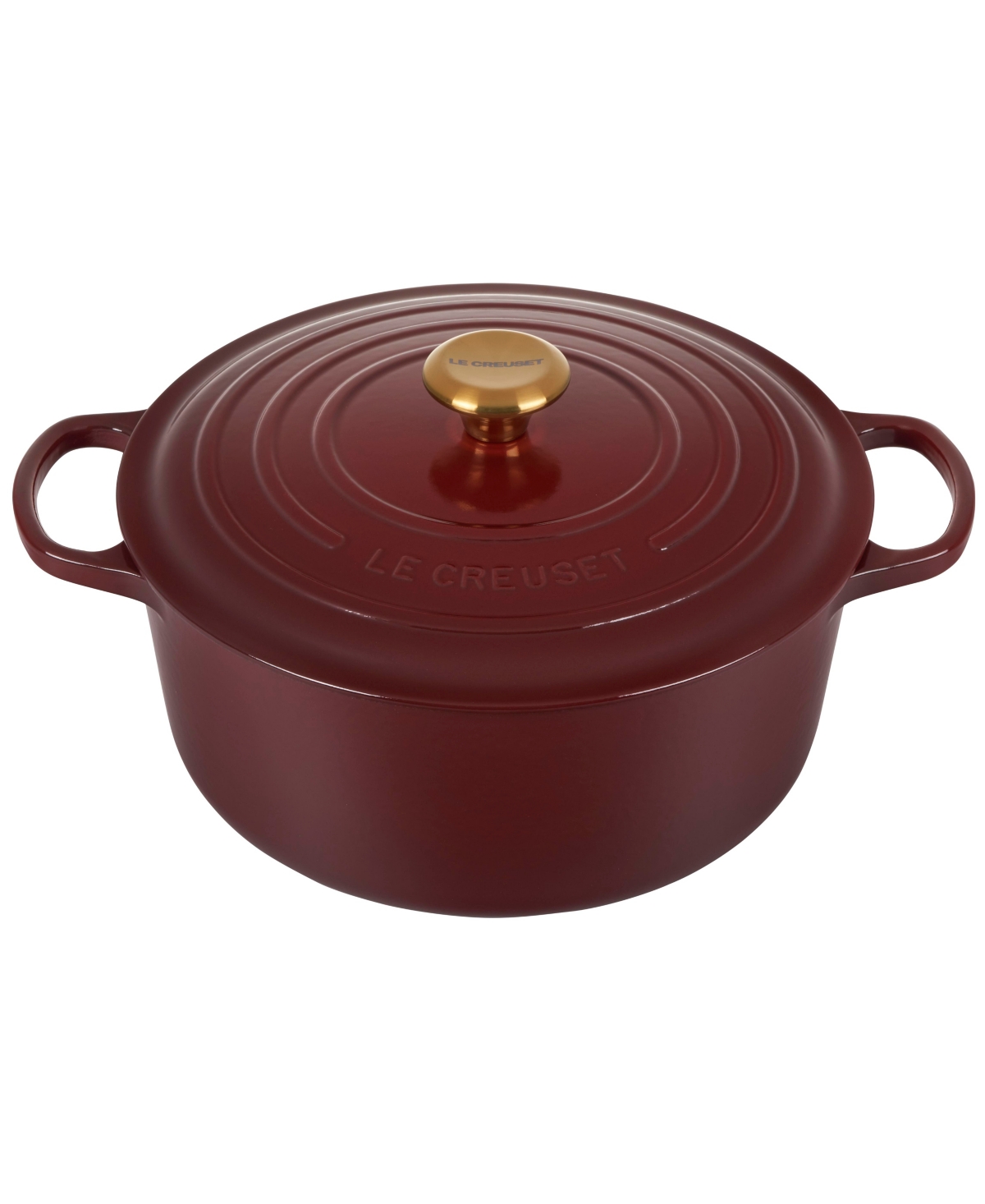 Le Creuset 7.25-qt. Signature Enameled Cast Iron Round Dutch Oven In Brown