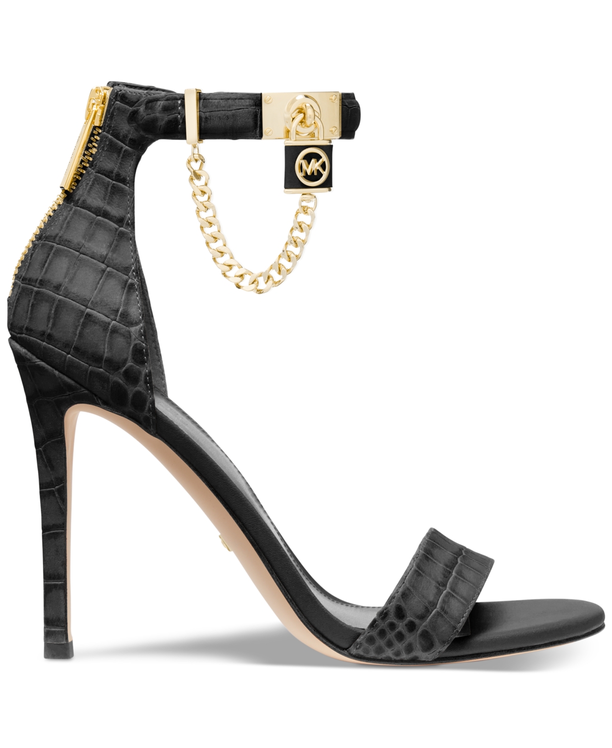 blue dress for baby girl Black & Gold Sandals - All Shoes main image 1