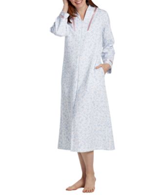 Miss Elaine Women s Printed Quilted Zip Front Robe Macy s