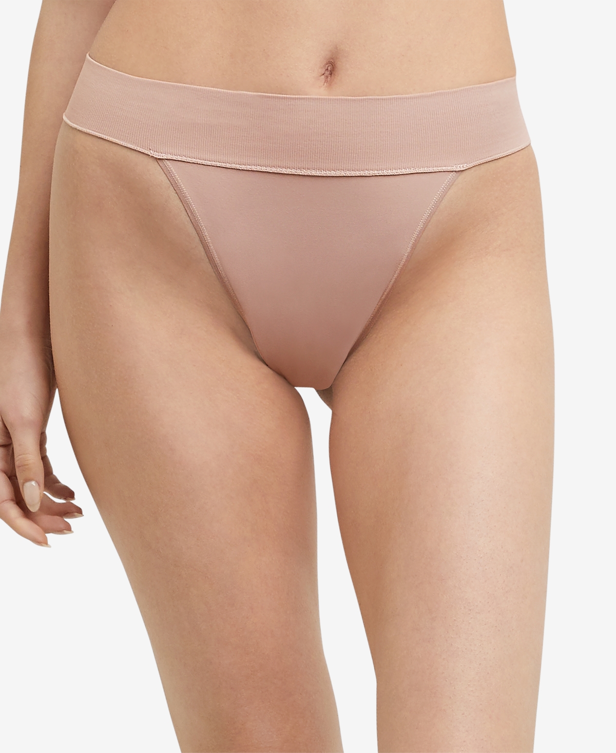 Maidenform Women's Pure Comfort Seamless Hi-Leg Thong Underwear DM2318