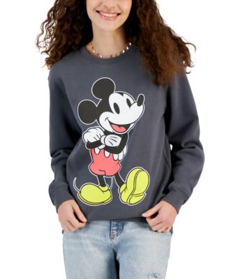 Disney - Juniors' Mickey Mouse Fleece Sweatshirt