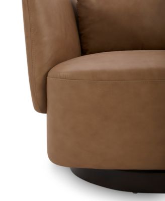 Rosecrans 36" Fabric Accent Swivel Chair, Created for Macy's