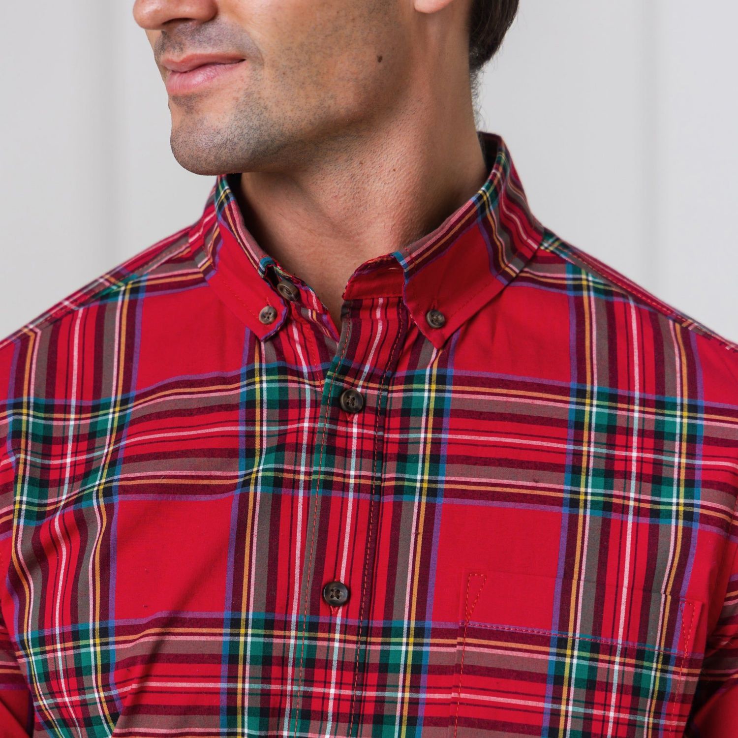 Men's Hope and Henry Organic Long Sleeve Stretch Poplin Button Down Shirt
