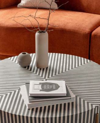 Chameau 48" Iron Round Coffee Table Large