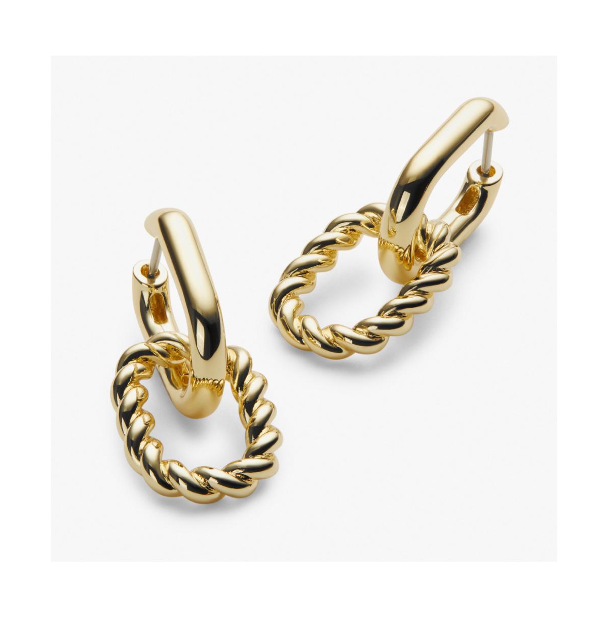 Double Hoop Earrings - Ash Double - Gold