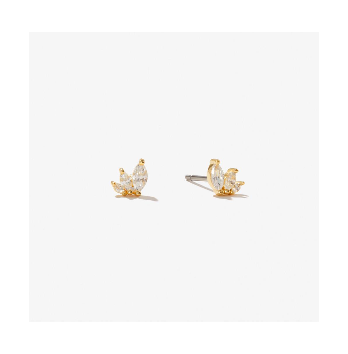 Gold Stud Earrings - Kennedy - Gold