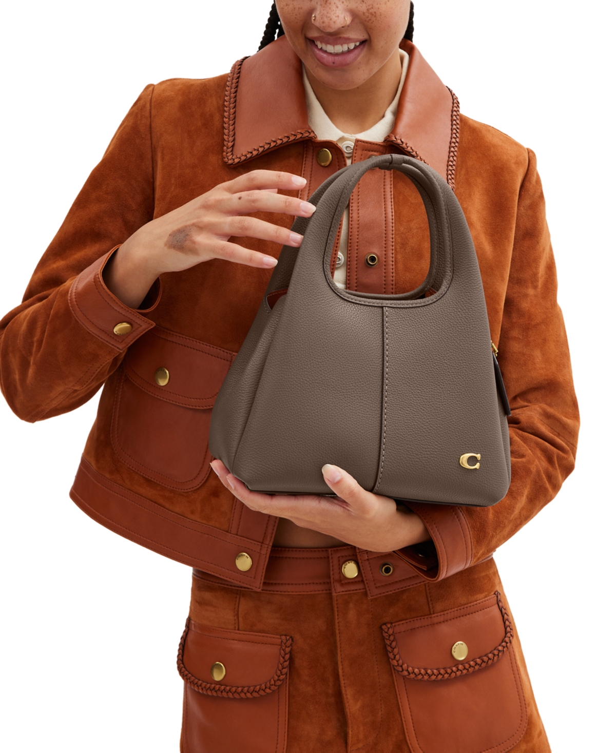 Coach Lana Small Polished Pebble Leather Shoulder Bag 23