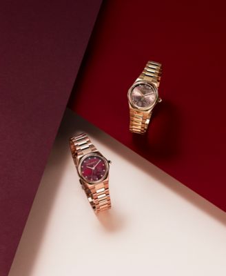 Women's Sports Luxe Hexa Mini Gold-Tone Stainless Steel Bracelet Watch 28mm