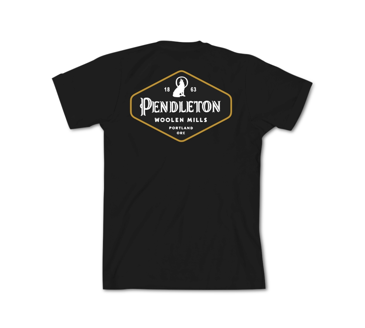 Shop Pendleton Men's Heritage Lobo Diamond Logo Graphic T-shirt In Black,white