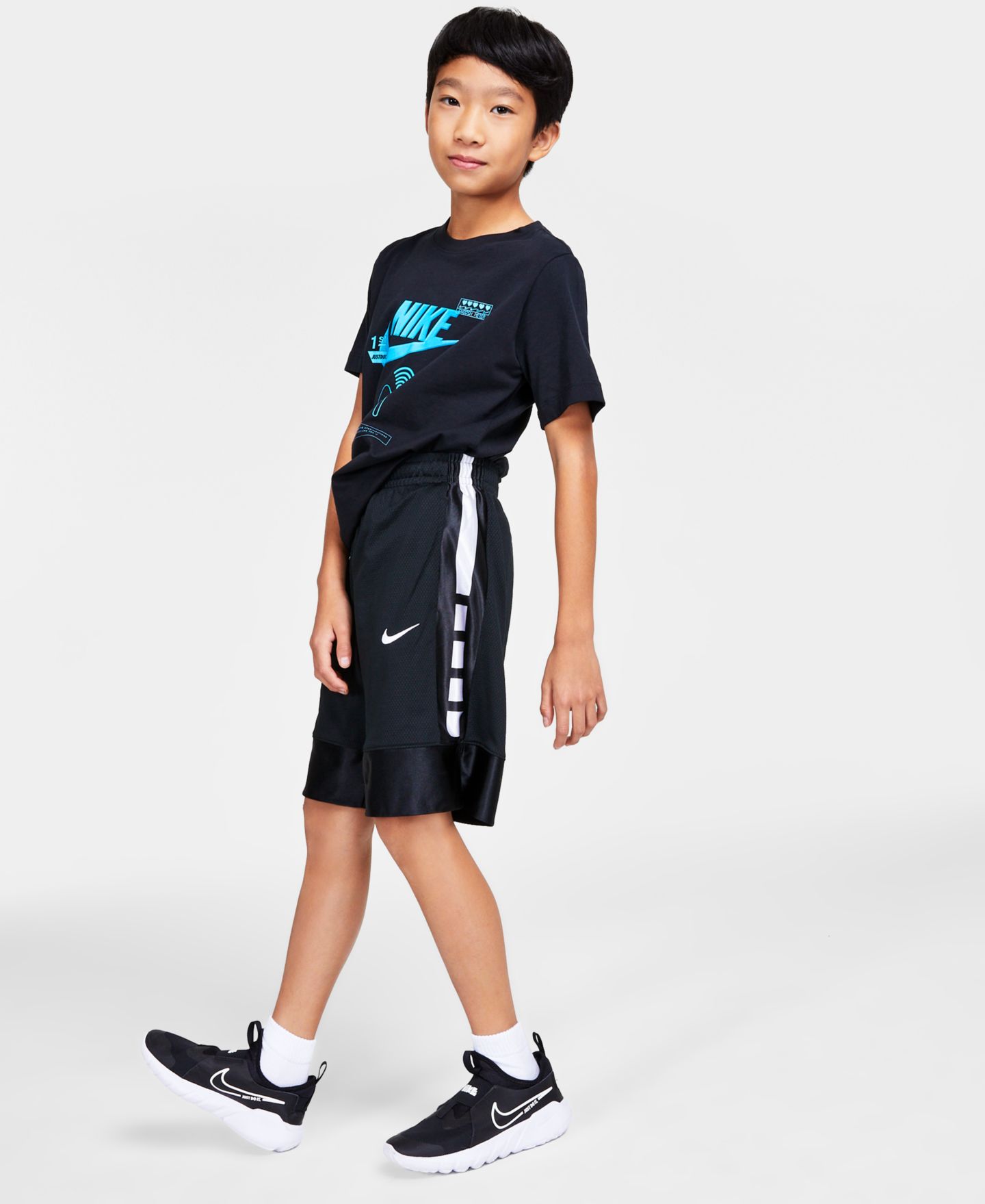 Шорты Nike Elite Dri-FIT Basketball Shorts для мальчиков, цвет: Чёрный — фото 3