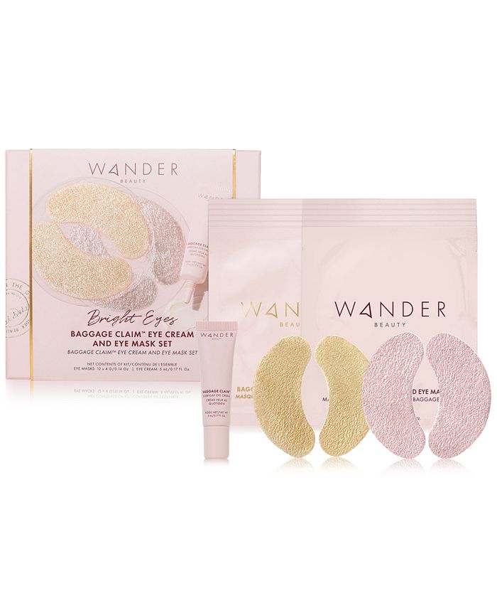 Wander Beauty Bright Eyes Baggage Claim Eye Cream & Eye Mask Set Macy's