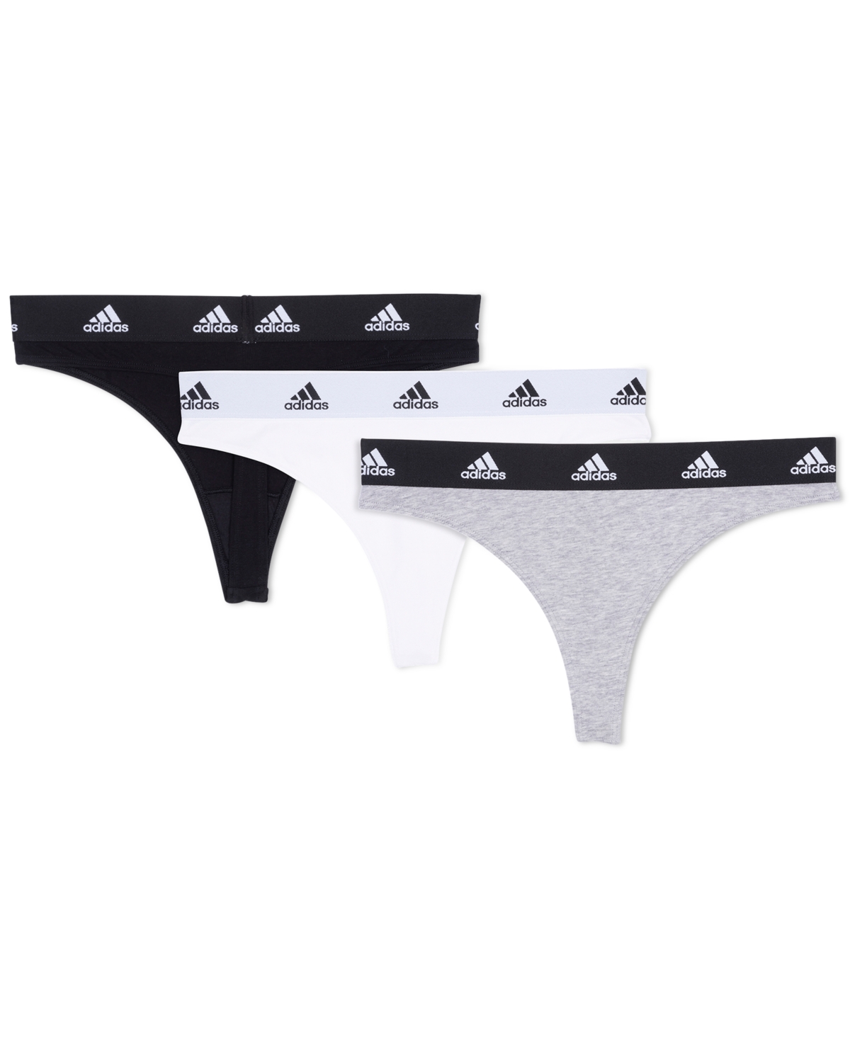 Adidas Originals Intimates Women's 3-stripes Hipster Underwear 4a7h64 In  Black