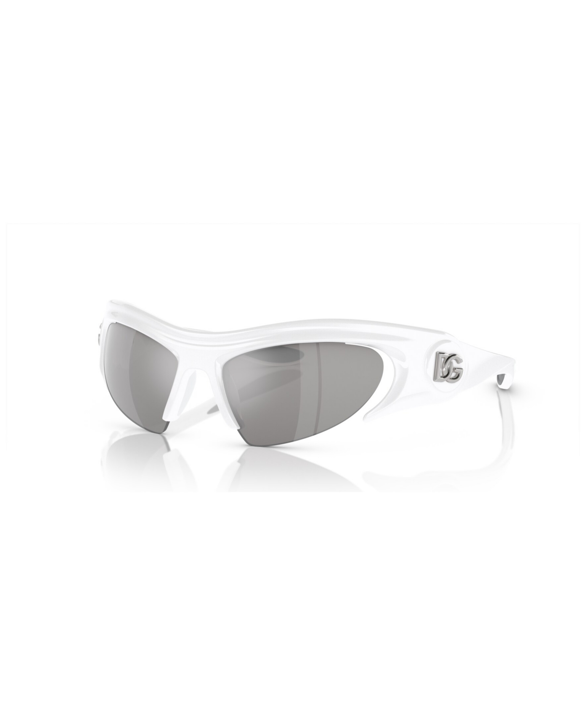 Shop Dolce & Gabbana Unisex Sunglasses, Mirror Dg6192 In White