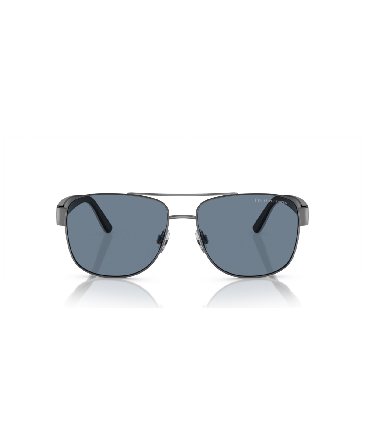 Shop Polo Ralph Lauren Men's Polarized Sunglasses, Ph3122 In Matte Dark Gunmetal