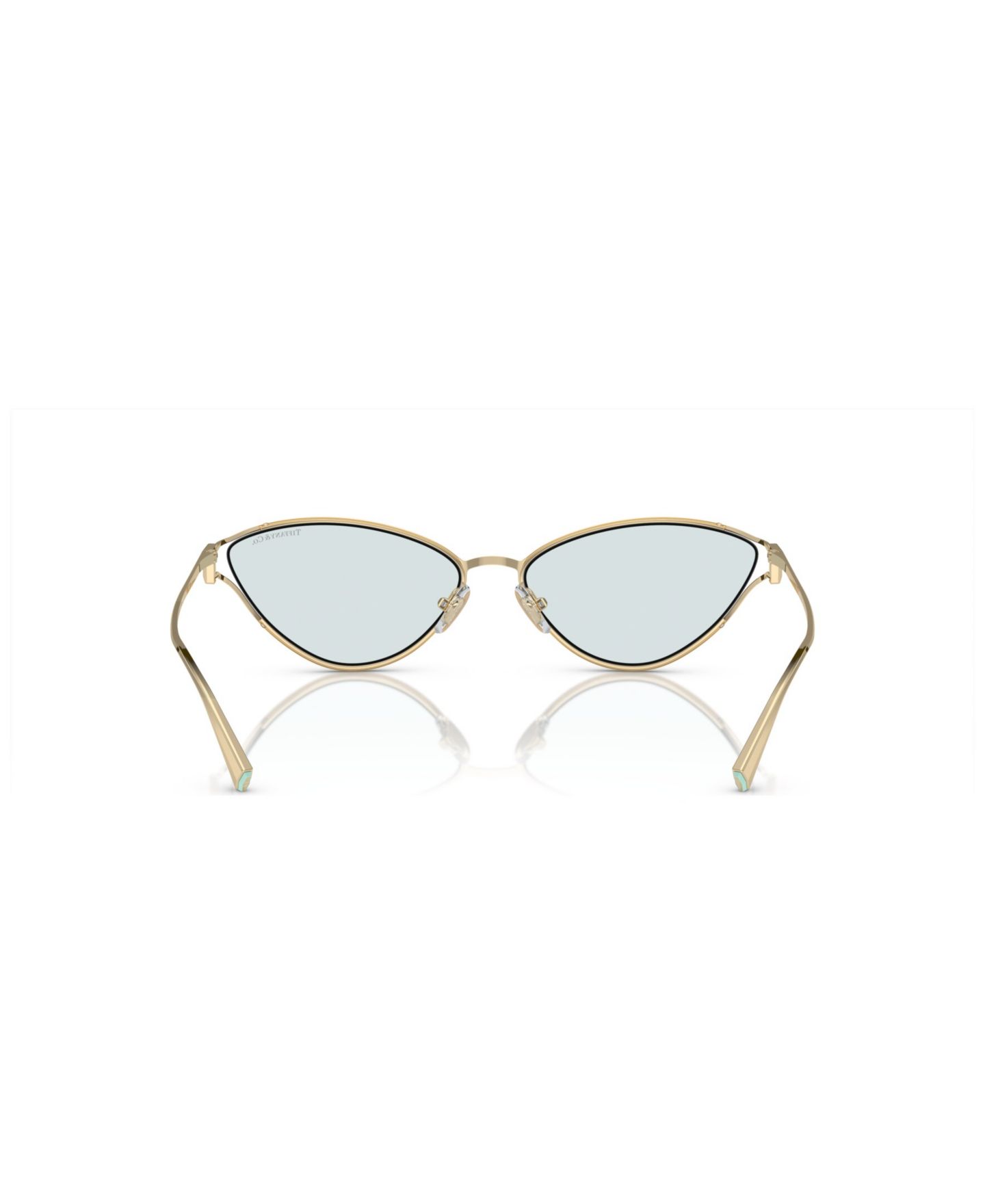 Женские солнцезащитные очки Tiffany & Co. Sunglasses, Photocromic TF3095, цвет: Бледный золотой — фото 4