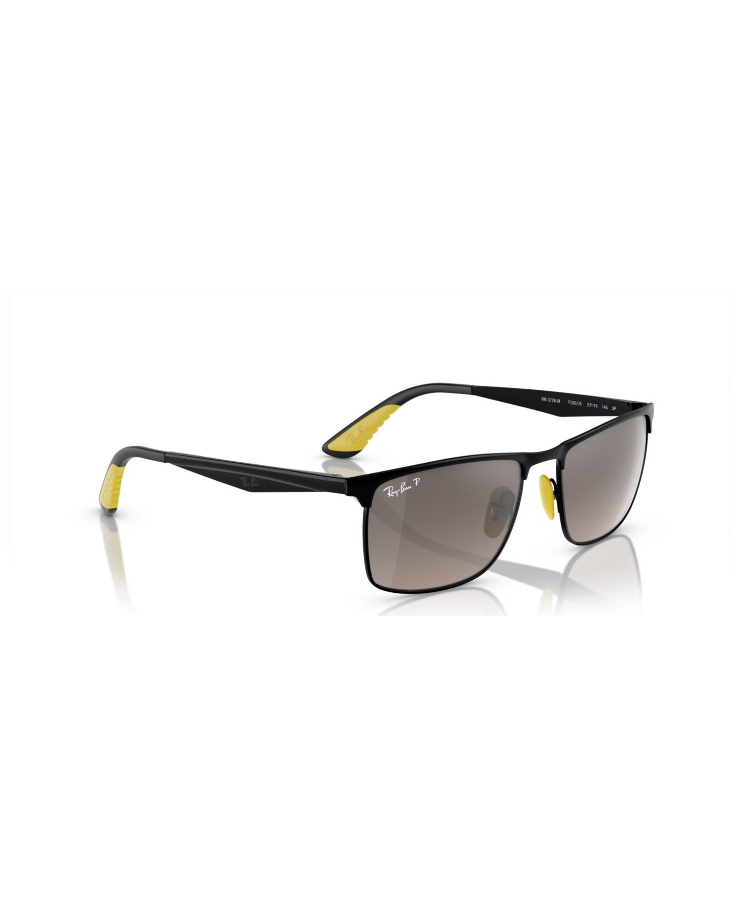 Солнцезащитные очки Ray-Ban Unisex Polarized, Mirror Gradient RB3726M, цвет: Чёрный — фото 5