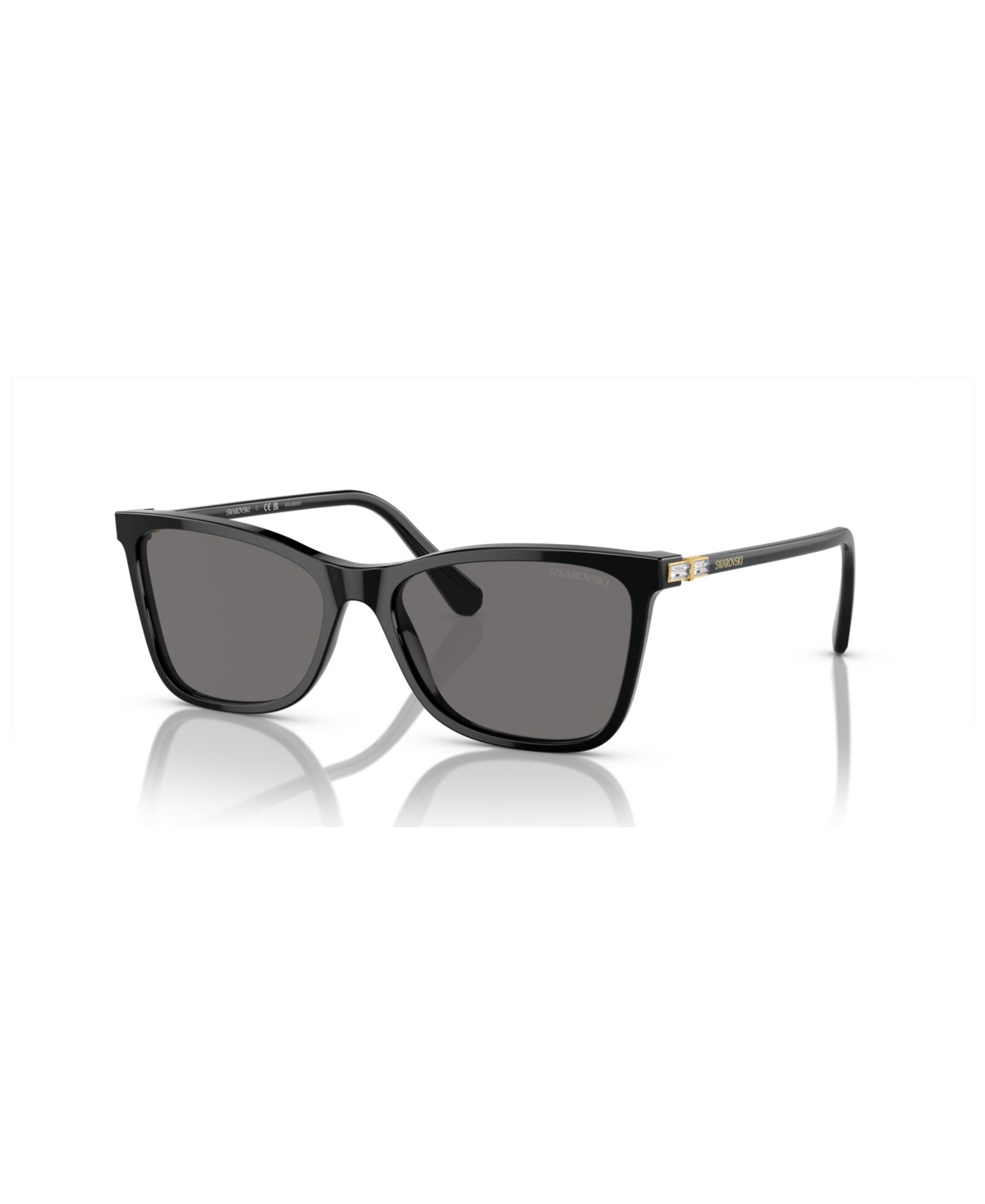 Swarovski Women's Polarized Sunglasses, Sk6004 In Black