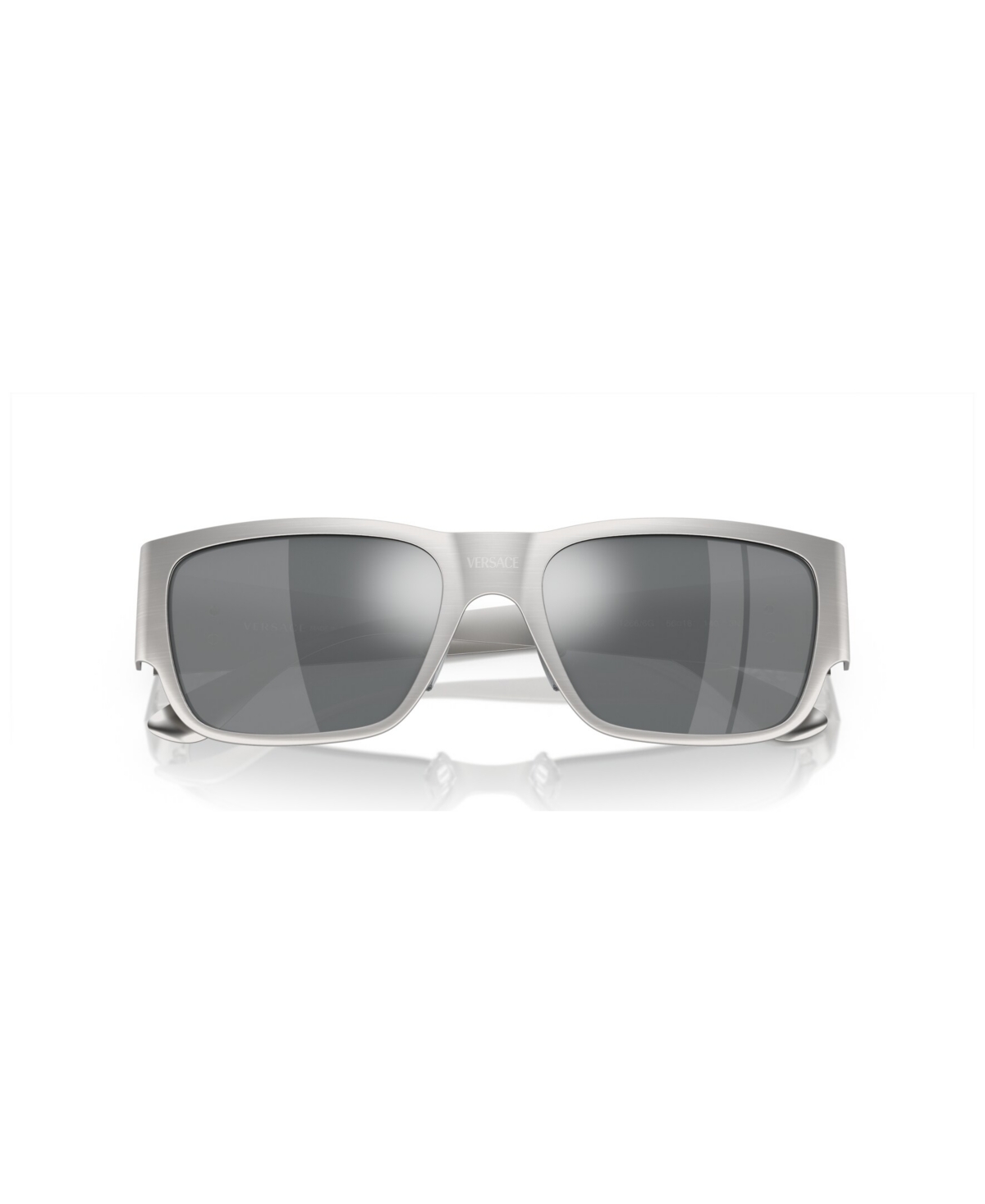 Shop Versace Men's Sunglasses, Mirror Ve2262 In Silver