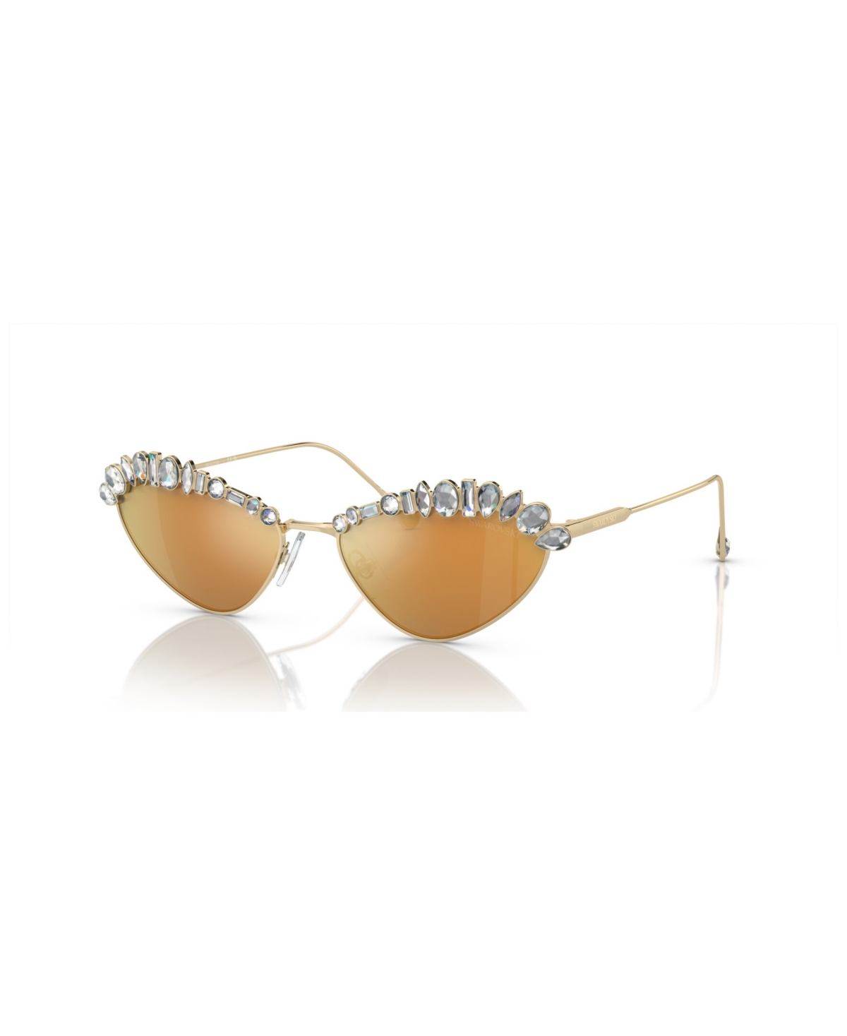 Swarovski Women's Sunglasses, Mirror Sk7009 In Pale Gold