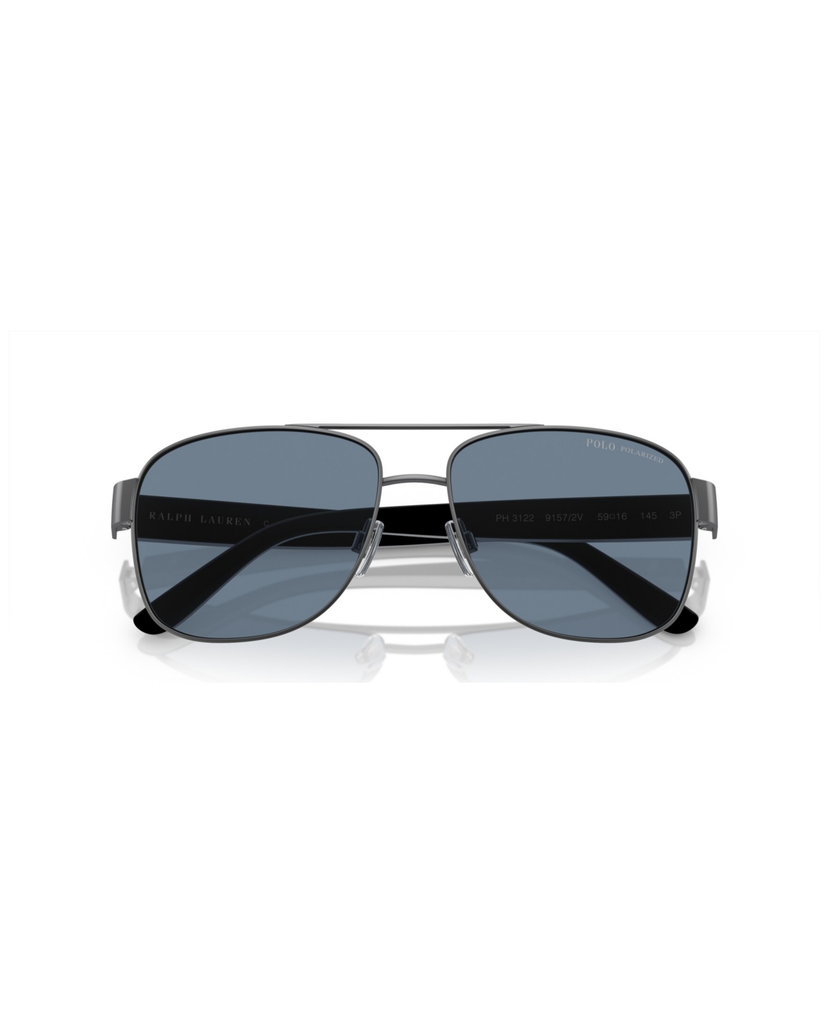 Shop Polo Ralph Lauren Men's Polarized Sunglasses, Ph3122 In Matte Dark Gunmetal
