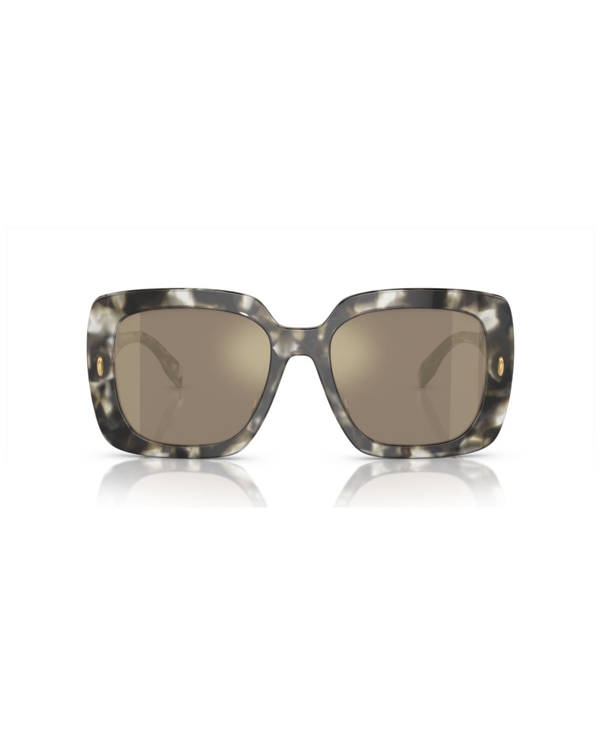 Shop Tory Burch Women's Sunglasses, Mirror Ty7193u In Black,white Tortoise