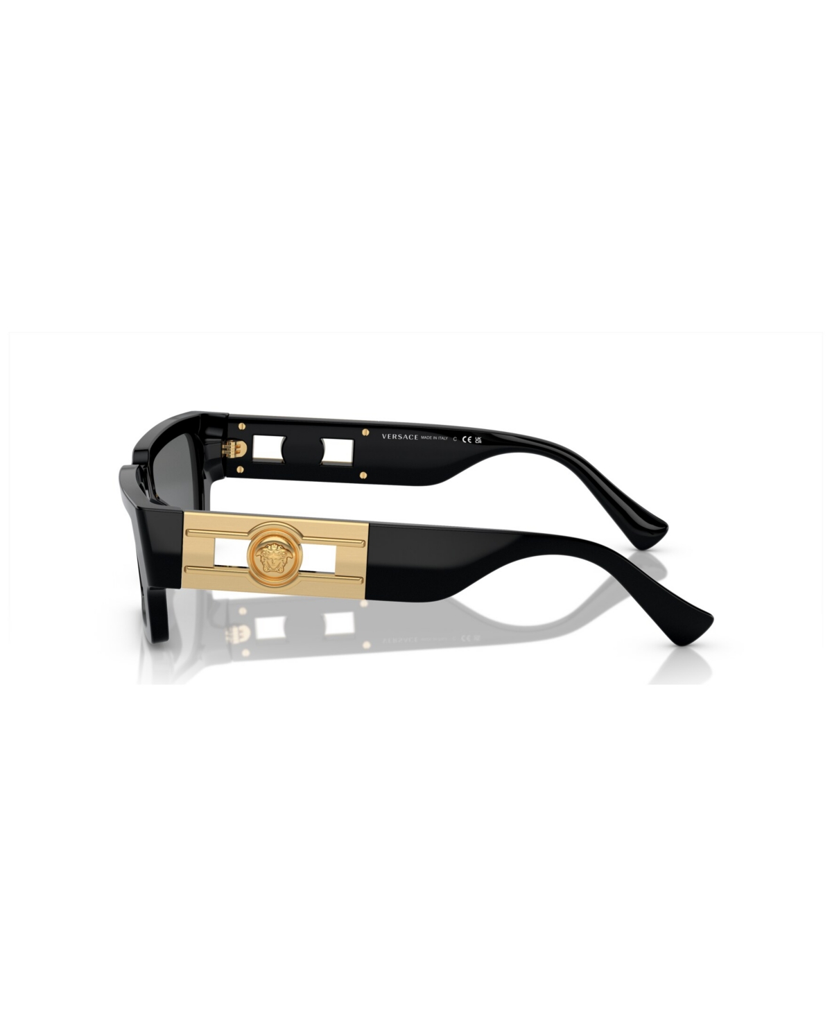 Shop Versace Unisex Low Bridge Fit Sunglasses Ve4459f In Black