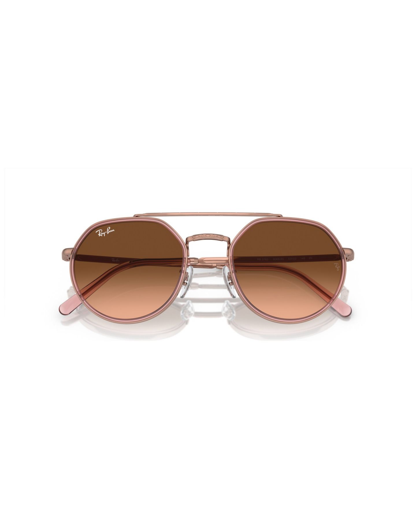 Солнцезащитные очки Ray-Ban Unisex Sunglasses, Gradient RB3765, цвет: Медный — фото 6
